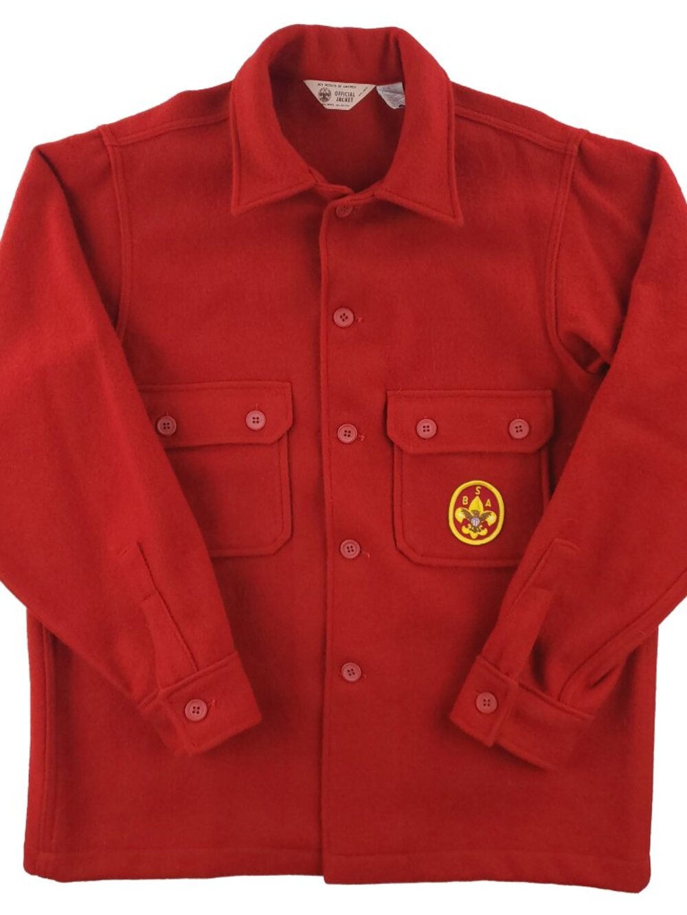 Boy Scouts America Official Jacket Vintage Wool Shacket Deadstock Unworn Size 44